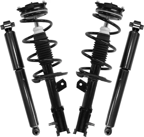 Miniatura 115 de Detroit Axle - Puntales y Amortiguadores para Chevy Traverse Buick Enclave GMC Acadia Saturn Outlook 2007-2012, 2 puntales delanteros con resorte