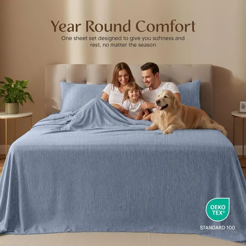 Miniatura 16 de Utopia Bedding Juego de sábanas Queen – Sábanas de 4 piezas para cama tamaño Queen, microfibra suave y transpirable, incluye 1 sábana bajera, 1 Gris