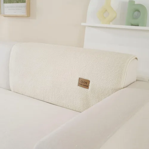 Miniatura 3 de Fundas de sofá de vellón sherpa suave y esponjoso, funda de sofá seccional de felpa cálida, funda antideslizante para sofá, protector de muebles