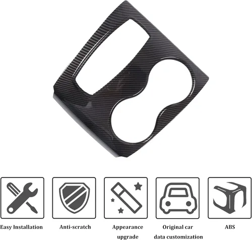 Miniatura 7 de Cubierta del panel de cambio para Honda Pilot 2016-2022 Ridgeline 2020-2023 Passport 2019-2023, protector antiarañazos para el marco del portavasos