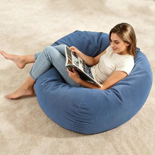Miniatura 12 de LPMOERA Puf de espuma viscoelástica para niños/adolescentes con relleno redondo para niños, para sala de estar, dormitorio, dormitorio