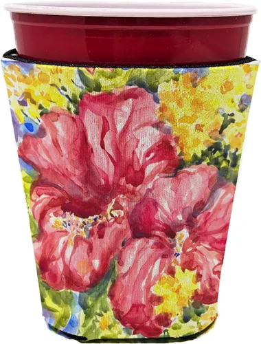 Miniatura 40 de Caroline's Treasures 6015LITERK Flower – Bird of Paradise Botella de vino Hugger Botella Enfriador de Frigorífico Hugger Funda Abrazadora Lavable a