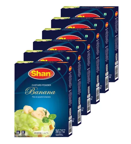 Miniatura 88 de Shan Polvo de crema de mango, 7.05 oz, postre esencial para cualquier ocasión, apto para vegetarianos, bolsa hermética en una caja (paquete de 3)