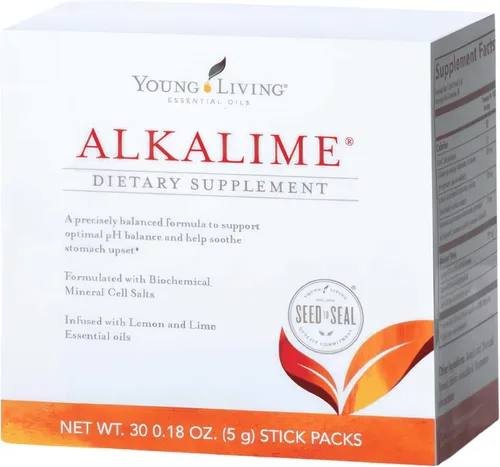Young Living Paquetes de barras AlkaLime | 30 unidades | Suplemento vitamínico y mineral | Bienestar digestivo | Suave para el estómago | Infundido
