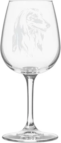 Miniatura 526 de Copa de vino de 12.75 onzas con diseño de perro grabado
