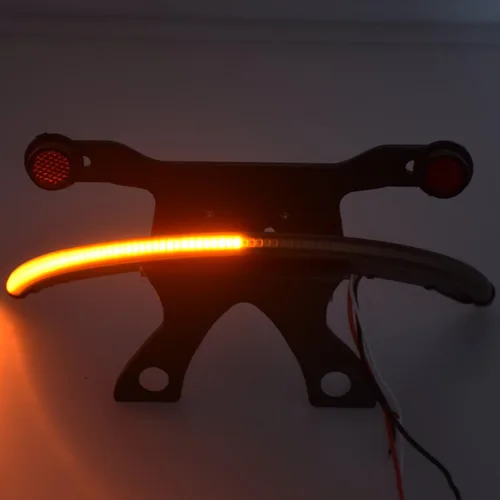 Miniatura 7 de Soporte de luz trasera de lente ahumada ámbar LED Fender para Victory Vegas 2003-2017