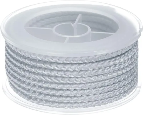 Miniatura 44 de HARFINGTON Cordón de hilo de nailon para cuentas de 0.063 in, cuerda de nailon trenzado extrafuerte para manualidades, pulseras, joyería, Negro