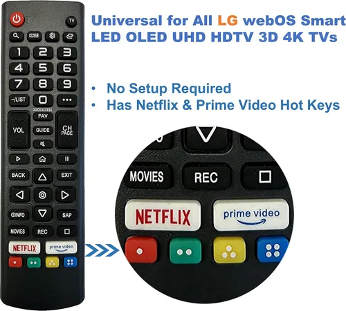 Miniatura 2 de Universal para LG-TV, mando a distancia, compatible con todos los televisores LG Smart TV LCD LED OLED UHD HDTV Plasma Magic 3D 4K Webos TVs