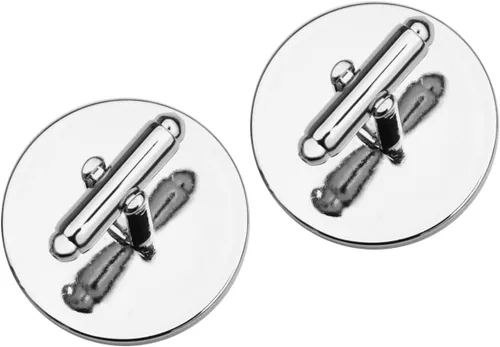 Miniatura 9 de 1994 Italy 20 Lire BU Uncirculated Coin Silver Plated Cufflinks NEW - Oak Branch