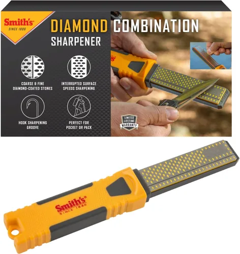 Smith's DCS4 piedra afiladora con punta de diamante, de 4 pulgadas, FINE & COARSE