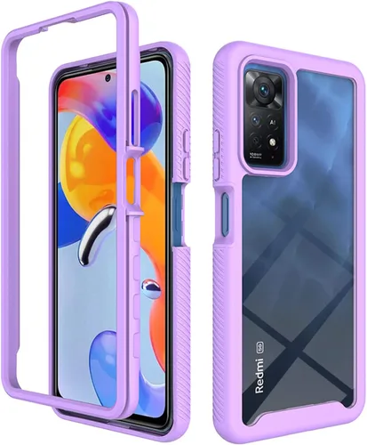 Miniatura 7 de Funda protectora para Redmi Note 11 Pro, protección contra caídas 2 en 1 híbrida resistente de doble capa para Redmi Note 11 Pro - Negro