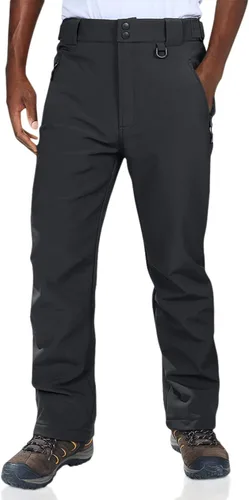 Outdoor Ventures Lite - Pantalones deportivos impermeables y resistentes al viento para hombre, con forro polar, para senderismo, esquí, nieve,