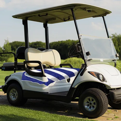 Miniatura 6 de EZGO Fundas de asiento de carrito de golf de microfibra, mantas de asiento para 2 personas para coche club