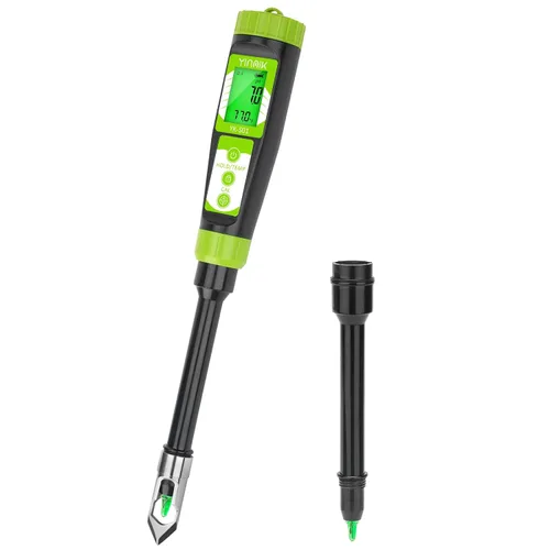 YINMIK Medidor Digital de pH del Suelo para Jardineros, Probador de pH Directo del Suelo para el Cuidado de Plantas, Mide el pH de Solución, Tierra
