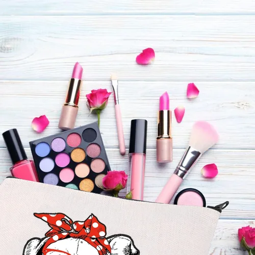 Miniatura 4 de BDPWSS Pittie Mom Gift Pitbull Dog Lovers Bolsa de maquillaje Pitbull Mama Regalo del Día de la Madre Crazy Dog Lady Bolsa de Cosméticos para Amigo