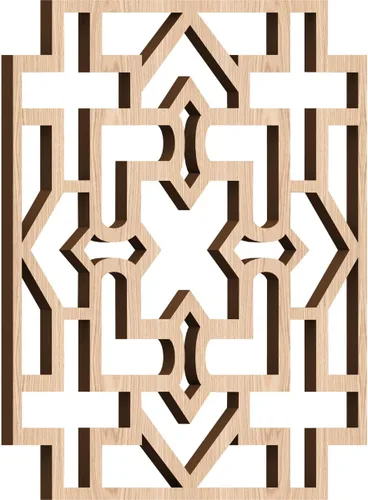 Miniatura 53 de Wise Paneles decorativos de madera con calado, extra pequeños, 7 3/8 pulgadas de ancho x 7 3/8 pulgadas de alto x 1/4 pulgadas de alto, roble rojo