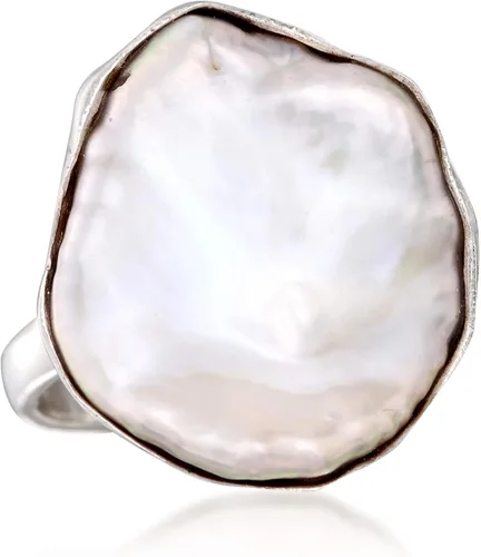 Miniatura 4 de Ross-Simons Anillo de perlas Keshi cultivadas de 0787 x 0630in en plata de ley tamaño 8 perla no conocido