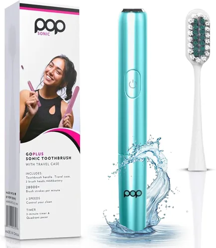 Miniatura 7 de Pop Sonic Cepillo de dientes eléctrico – Cepillo de dientes eléctrico para adultos – Artículos esenciales de baño y artículos esenciales de viaje