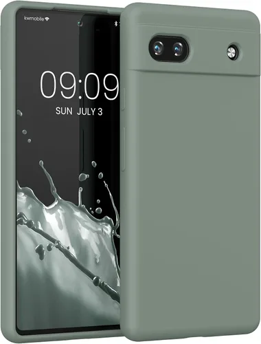 Miniatura 390 de kwmobile Funda Compatible con Google Pixel 6 Pro - Funda de teléfono de silicona TPU con acabado suave - Azul Arrecife