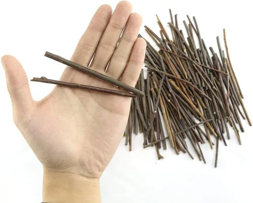 Miniatura 4 de TKOnline - 100 palitos de madera de 3.94 pulgadas, 0.1-0.2 pulgadas de diámetro, para manualidades, accesorios de fotos, palos de madera