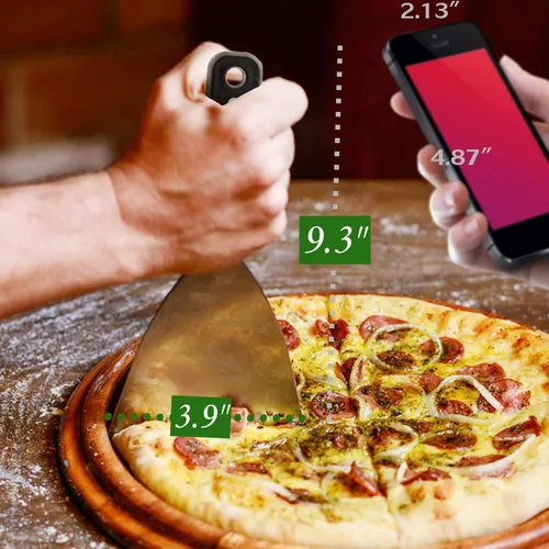 Miniatura 5 de Leonyo - Juego de 2 raspadores para parrilla, de acero inoxidable, versátil, de metal, parte superior plana, para masa, panqueques, pizza