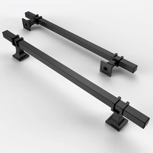 Miniatura 12 de Asidrama - Paquete de 10 manijas para alacena de 3 pulgadas (76mm) de color negro mate y dorado, tiradores para gabinete, accesorios para gabinete