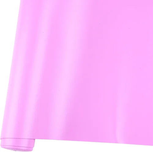 Miniatura 20 de Ramya Hojas de cuero sintético de color sólido liso 1 rollo 12"X53" (30 cm X 135 cm), la piel sintética es ideal para proyectos de manualidades DIY
