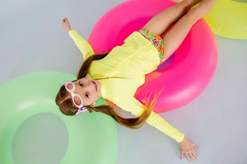 Miniatura 7 de Splash - Gafas de natación con correa de tela, colección Pink & Purples, divertidos, a la moda y cómodos, para adultos y niños Malibú