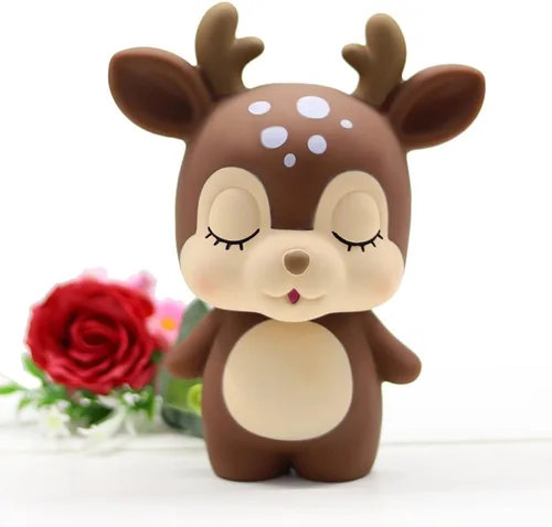 Miniatura 3 de Alcancía de ciervo infantil, alcancía a prueba de caídas para niños y niñas, regalo para el día del niño. Rosado