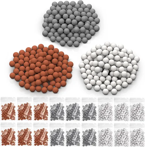 Miniatura 8 de YDmeet Bolas minerales de repuesto para repuestos de cabezal de ducha filtrado, cuentas suavizantes de agua, bola de piedra de filtración