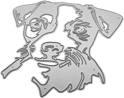 Troqueles de corte de animales, troqueles para perros, plantillas de grabado en relieve para bricolaje álbumes de recortes, tarjetas de regalo,