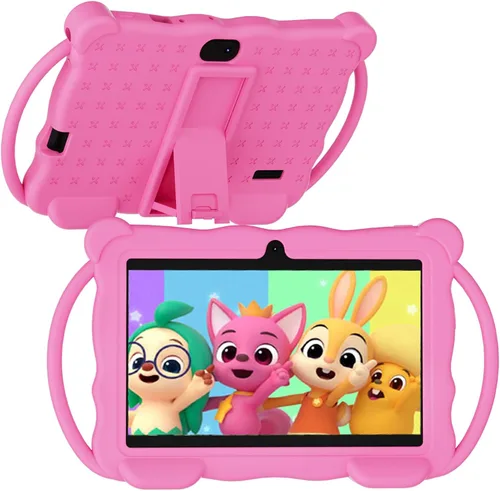 Miniatura 7 de Tableta para Niños de 7 Pulgadas Android 14.0 para Niños Pequeños, 4GB RAM 32GB ROM Bluetooth Pantalla IPS Google Play YouTube Control Parental