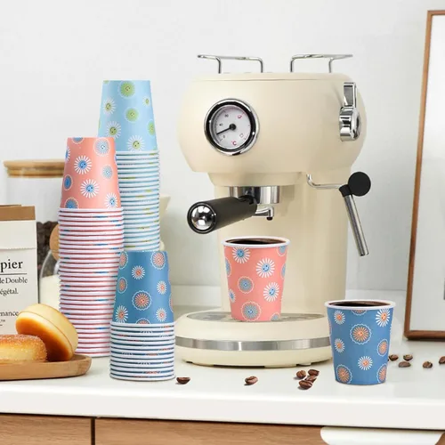 Miniatura 8 de SIUQ Paquete de 300 Vasos de Papel de 5 oz, Vasos de Baño Desechables, Vasos Pequeños para Enjuague Bucal, Mini Vasos para Bebidas Calientes/Frías
