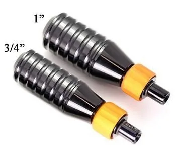 Miniatura 3 de Cheyenne Hawk Tattoo Machine Grip Sleeve ajustable, 0.984 in, color negro