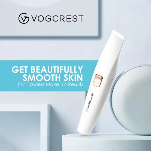 Miniatura 8 de Removedor recargable de cejas y vello facial para mujeres, maquinilla de afeitar 2 en 1 con luz LED integrada para depilación sin dolor Blanco
