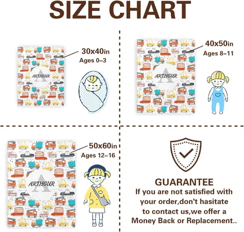 Miniatura 5 de Manta de bebé personalizada, manta de bebé personalizada con nombre para niños y niñas, regalos de bebé para recién nacidos, manta de bebé
