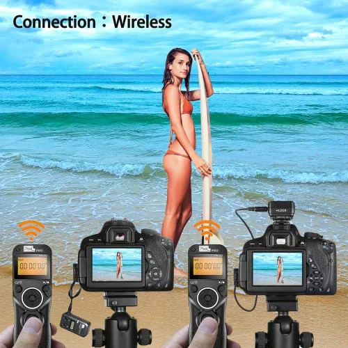 Miniatura 5 de Liberación de obturador remoto compatible con Panasonic, PIXEL TW-283 L1 con control remoto inalámbrico, cable de liberación de obturador compatible