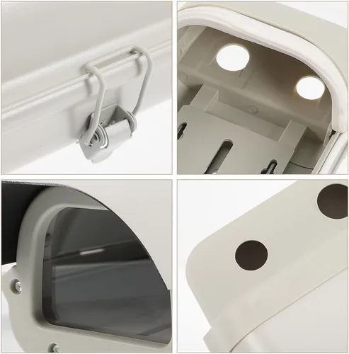 Miniatura 7 de OSALADI Cubierta de lluvia para cámara al aire libre, impermeable, a prueba de polvo, carcasa de aluminio resistente, funda protectora