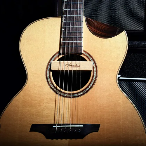 Miniatura 8 de AMUMU SP31 Woody - Pastilla magnética de boca de sonido con imán de neodimio de tierras raras para guitarras acústicas de cuerda de acero, bobina