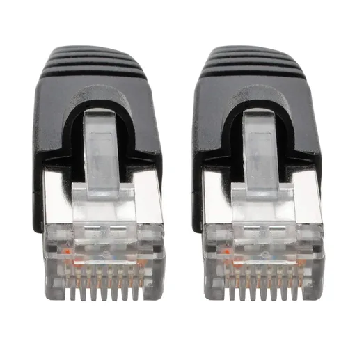 Miniatura 3 de Tripp Lite Cable Ethernet Cat6a 10G, cable de conexión de red STP moldeado sin enganches (RJ45 M/M), negro, 35 pies/34.8 ft, garantía
