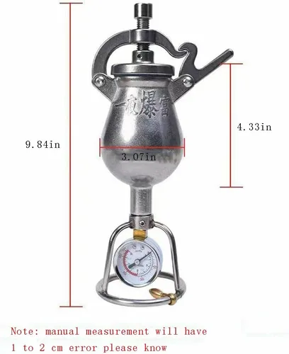 Miniatura 7 de Mini máquina de palomitas de maíz de acero inoxidable 304, máquina de palomitas de maíz de alta presión operada a mano para reuniones familiares