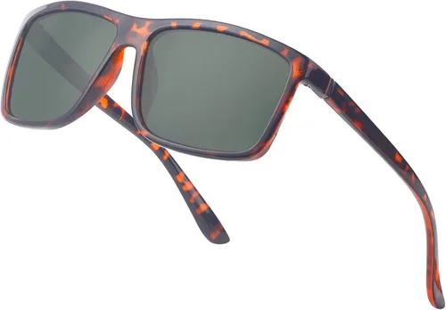 Miniatura 14 de Gafas de sol polarizadas deportivas para hombre, gafas de marco cuadrado NP1007
