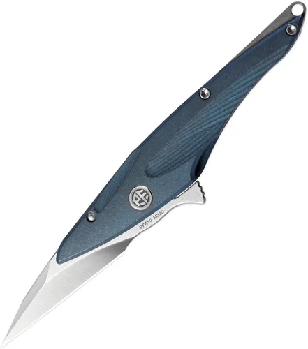 Miniatura 8 de Petrified fish PFE10 - Cuchillo plegable para colibrí, hoja de satén M390 de 1.06 pulgadas, mango de titanio de 1.05 onzas, cuchillo de bolsillo