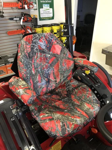 Miniatura 3 de Durafit Seat Covers, Compatible con fundas de asiento Mahindra para todos los modelos actuales de tractor con asiento de una pieza con reposabrazos.