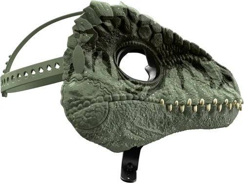 Miniatura 4 de Mattel Jurassic World Dominion - Máscara de dinosaurio, juguete de rol de dinosaurio Giganotosaurus y accesorio de disfraz con mandíbula de apertura