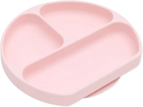 Miniatura 13 de Bumkins Plato de succión para niños pequeños y bebés, cubierta de plato con agarre dividido para bebés y niños, destete guiado por el bebé