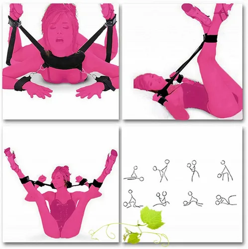Miniatura 3 de Kit de sujeción de cama para parejas debajo de King para parejas adultas, kit de correas de amarre, juego resistente al sexo para mujeres adultas