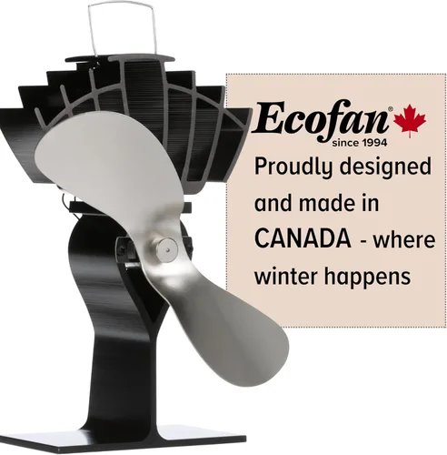 Miniatura 6 de Ecofan UltrAir, Ventilador a calor, para horno a leña, mediano, hecho en Canadá., NA, Nickel Blade, M Níquel