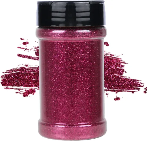 Miniatura 14 de TORC Purpurina fina roja de 1 libra y 16 onzas de purpurina en polvo para vasos, resina para manualidades, slime, cosméticos, pintura de uñas, Rojo