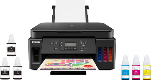 Miniatura 2 de Canon PIXMA G6020 Supertank inalámbrico (Megatank) GI-20 - Botella de tinta cian, compatible con PIXMA G6020 GI-20, botella de tinta magenta